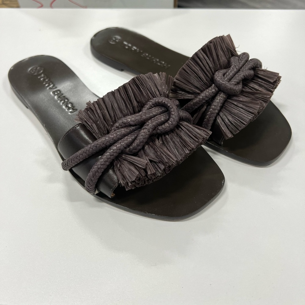 Tory Burch Raffia Sandals almost new 10